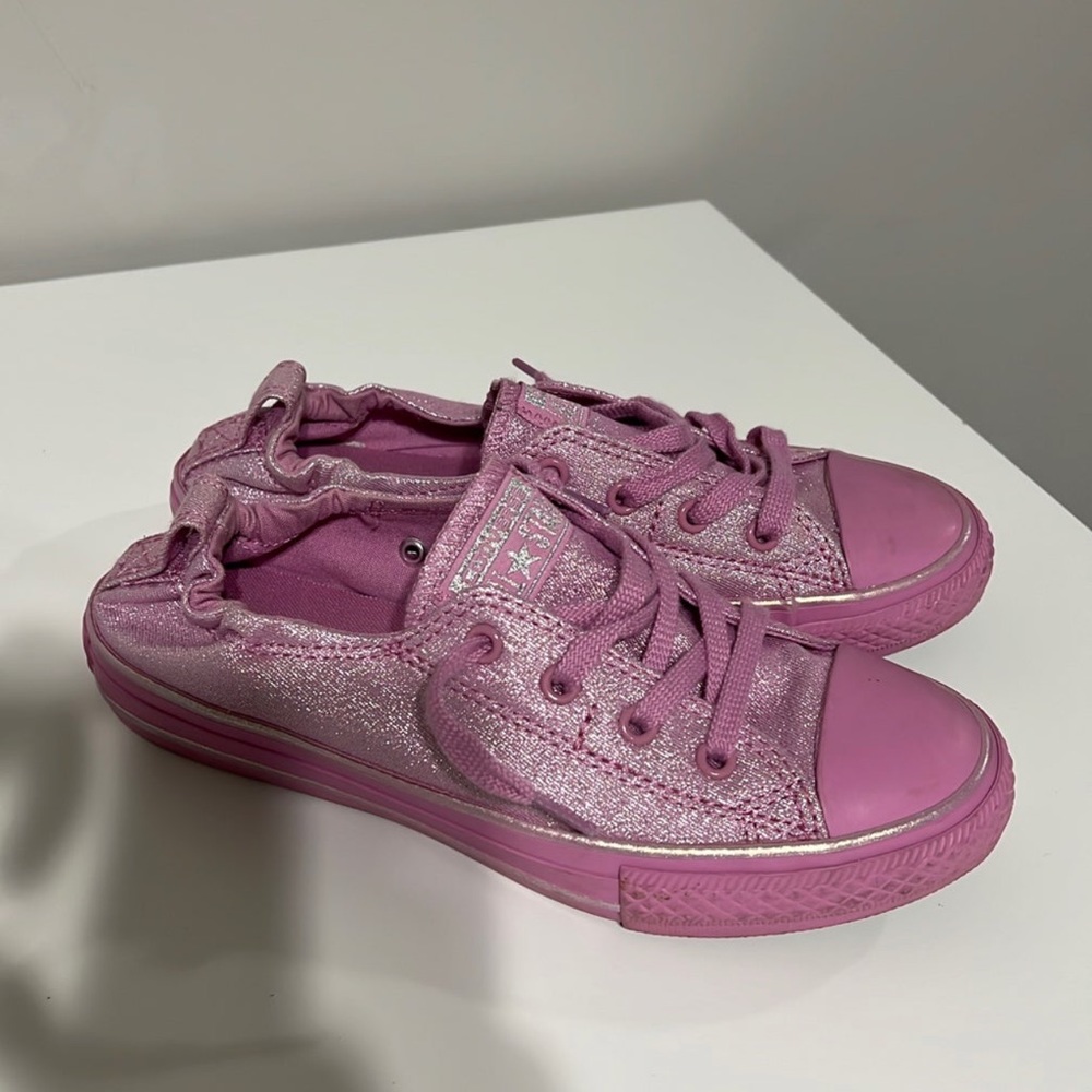 Lilac Glitter Converse